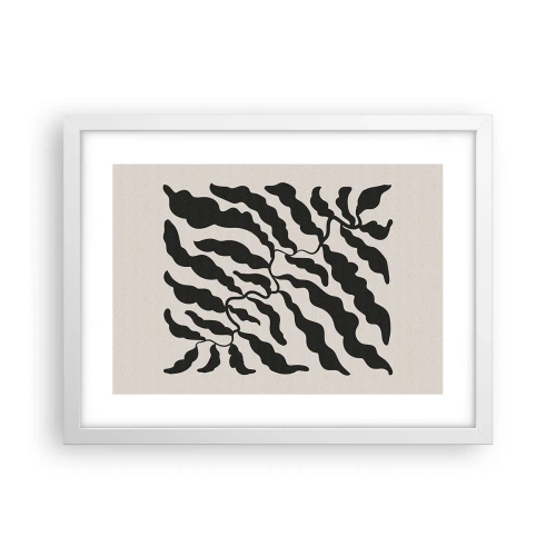 Poster in white frmae - Nature of a Square - 40x30 cm