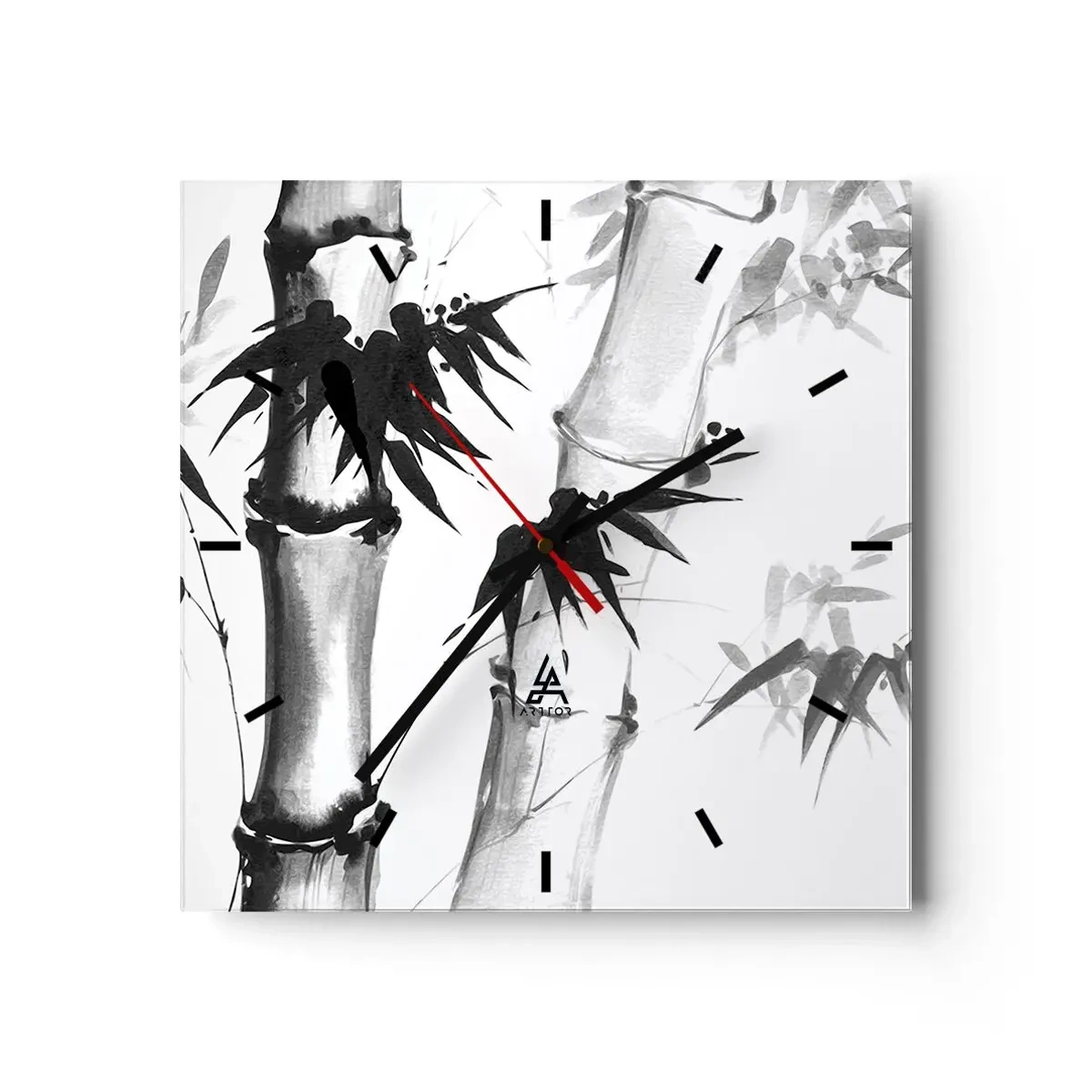 Wall clock - Clock on glass - Close-up to the Orient - 40x40 cm