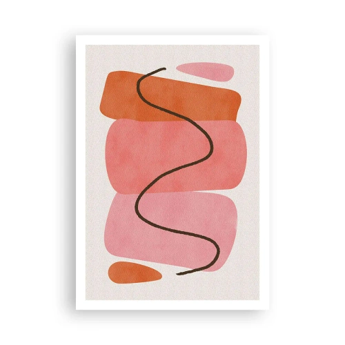 Poster - Gentle Movement of forms - 70x100 cm