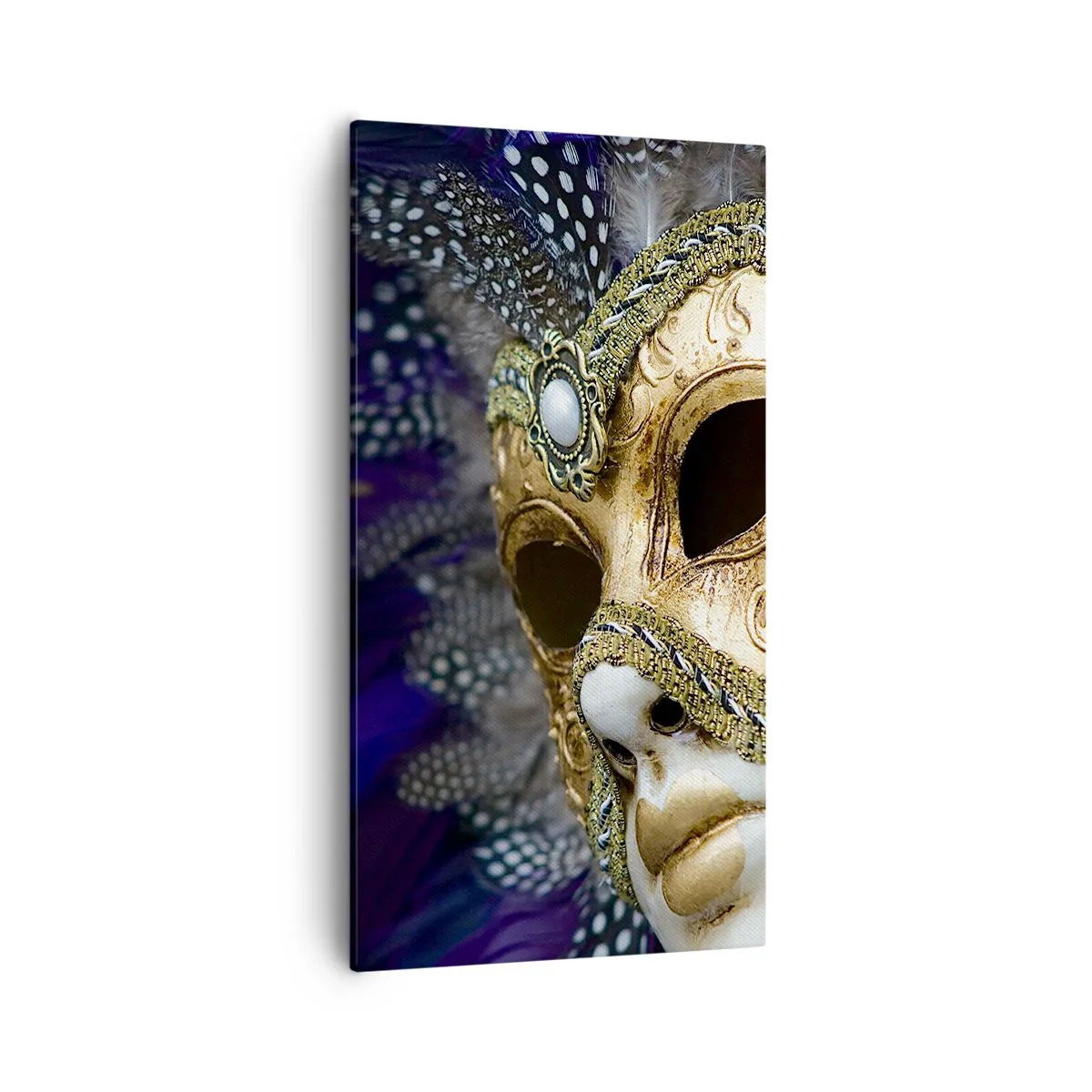 Canvas picture - Venetian Portrait In Gold - 55x100 cm