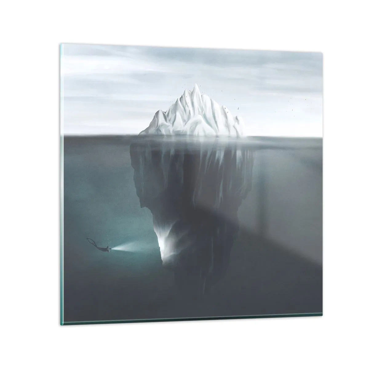 Glass picture - Underwater Secret - 50x50 cm