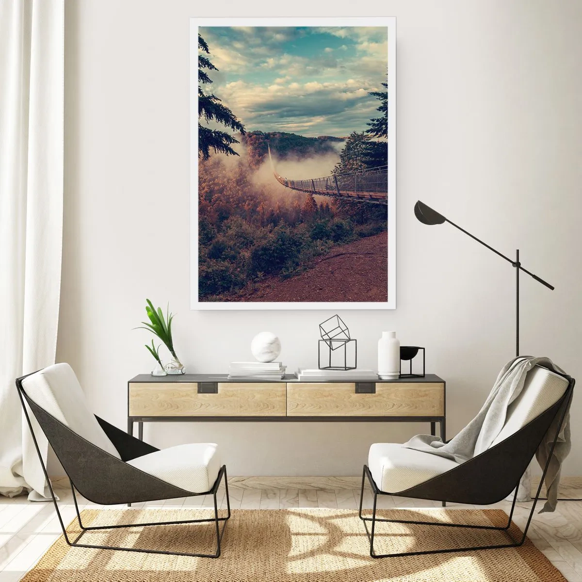 Poster - Above Autumnal Forest - 70x100 cm