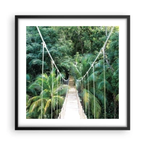 Poster in black frame - Welcome to the Jungle! - 50x50 cm