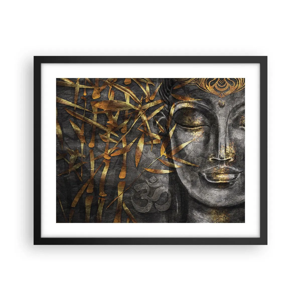 Poster in black frame - Feel the Peace - 50x40 cm