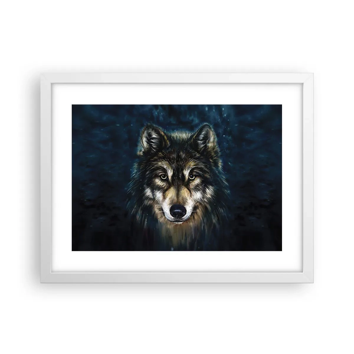 Poster in white frmae - Alpha? And Omega - 40x30 cm