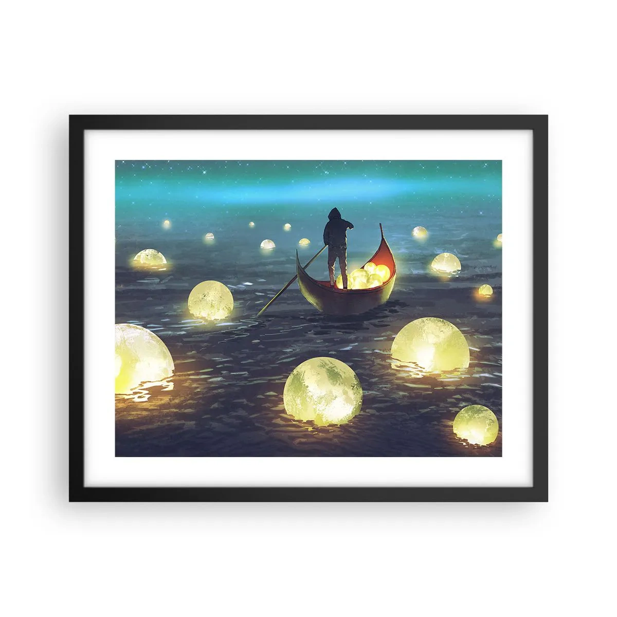 Poster in black frame - Things that Philosophers Did Not Dream About - 50x40 cm