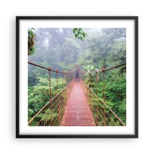 Poster in black frame - Suspended above Crowns - 50x50 cm