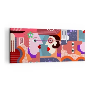 Canvas picture - Eye to Eye - 100x40 cm