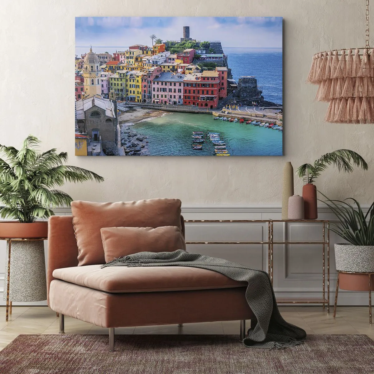 Canvas picture - Magical Mediterranean Town - 100x70 cm