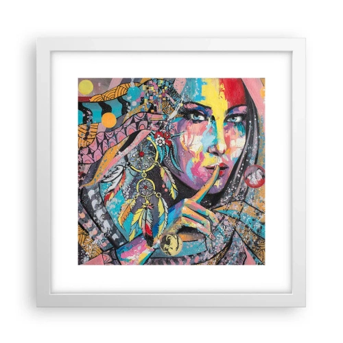 Poster in white frmae - Don't Talk Until You Understand - 30x30 cm