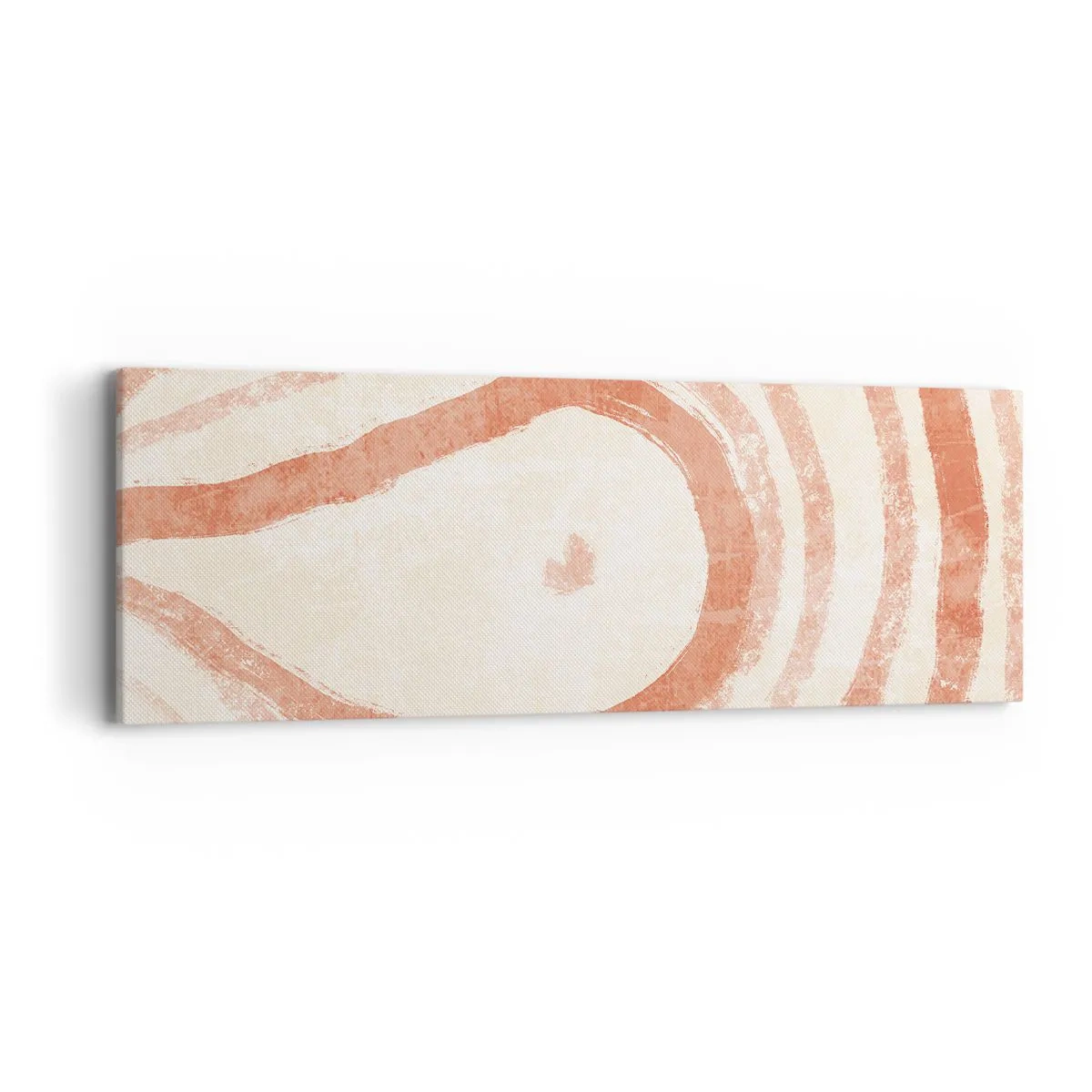 Canvas picture - Coral Circles - Composition - 90x30 cm