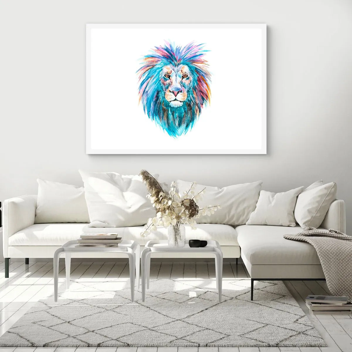 Poster in white frmae - Electrifying Aura - 50x40 cm