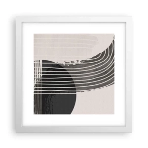 Poster in white frmae - There and Back - 30x30 cm