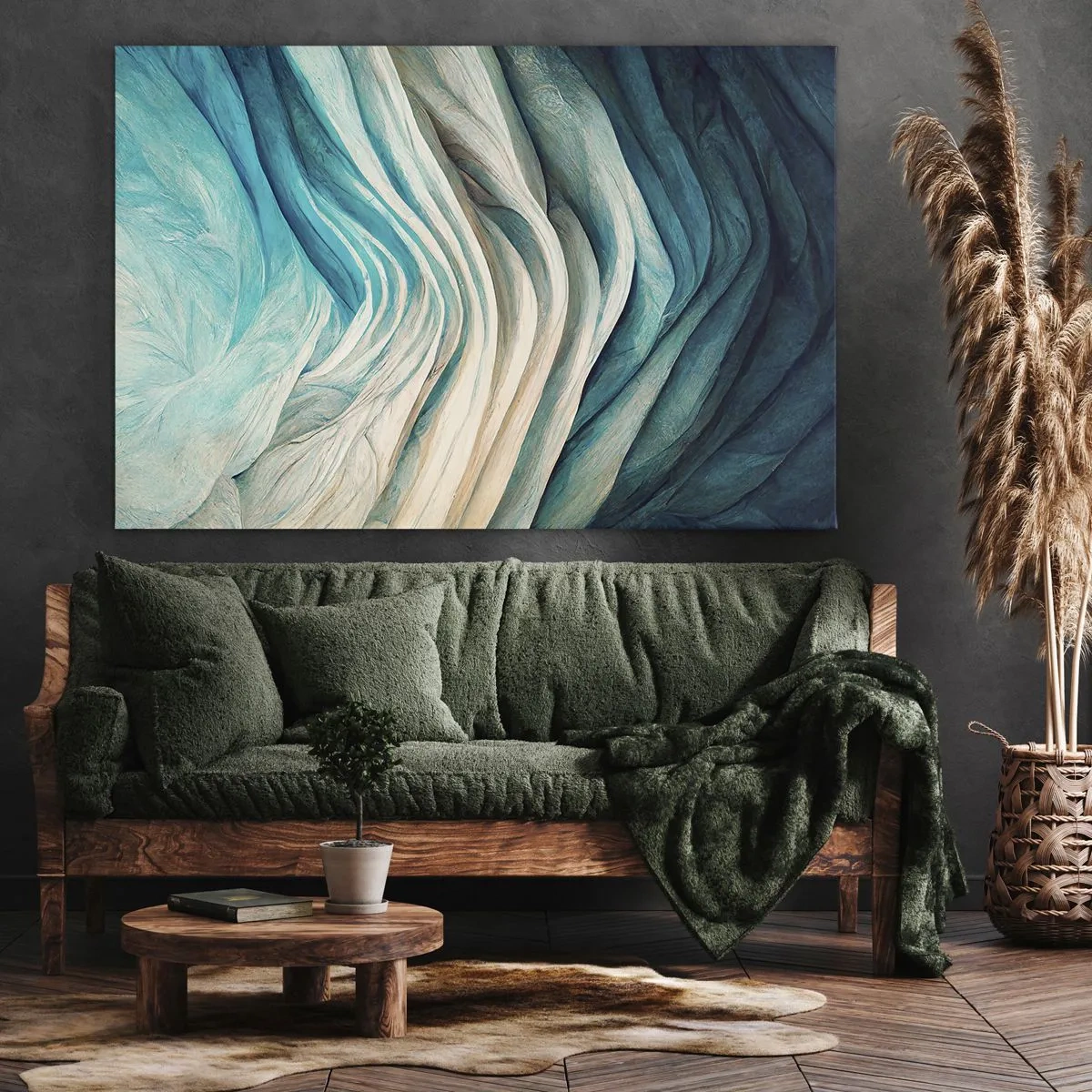 Canvas picture - Blue Insatiability - 120x80 cm