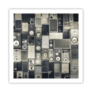 Poster - And Music Is Playing - 60x60 cm
