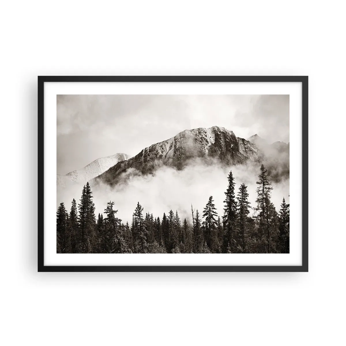 Poster in black frame - Granite Ruler - 70x50 cm