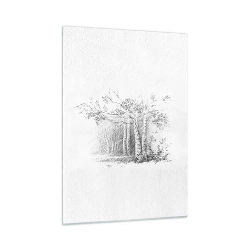Glass picture - Holiday of Birch Forest - 50x70 cm
