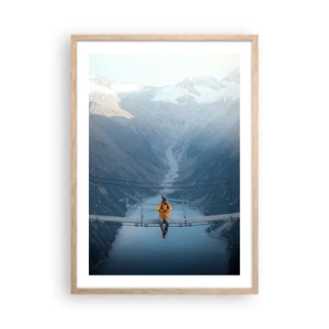 Poster in light oak frame - Suspended in Delight - 50x70 cm