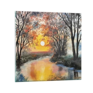 Glass picture - Autumn Impressions - 40x40 cm