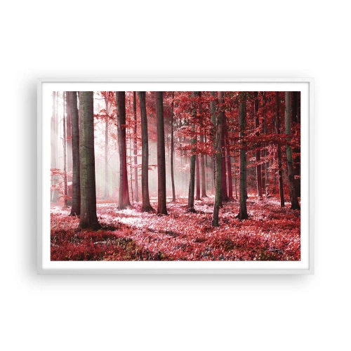 Poster in white frmae - Red Equally Beautiful - 100x70 cm