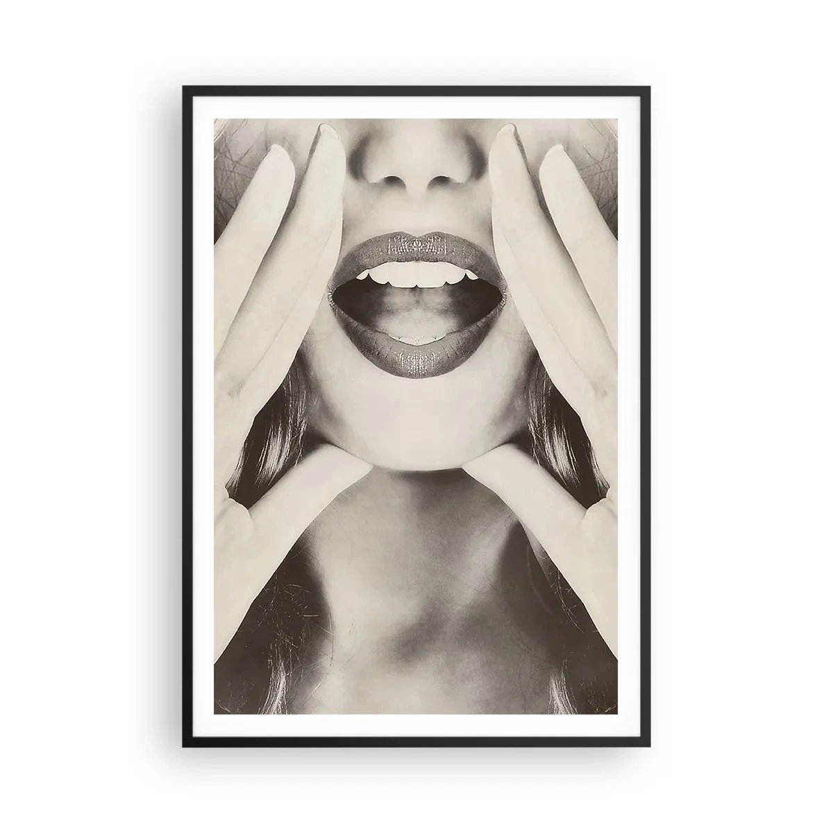 Poster in black frame - Coming! - 70x100 cm