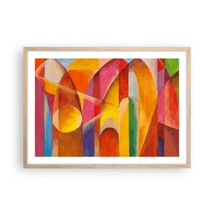 Poster in light oak frame - Cathedral of the Sun - 70x50 cm