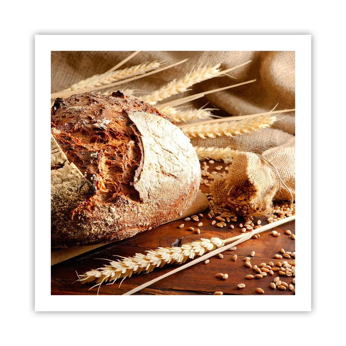 Poster - Tasty, Fragrant, Crunchy - 60x60 cm