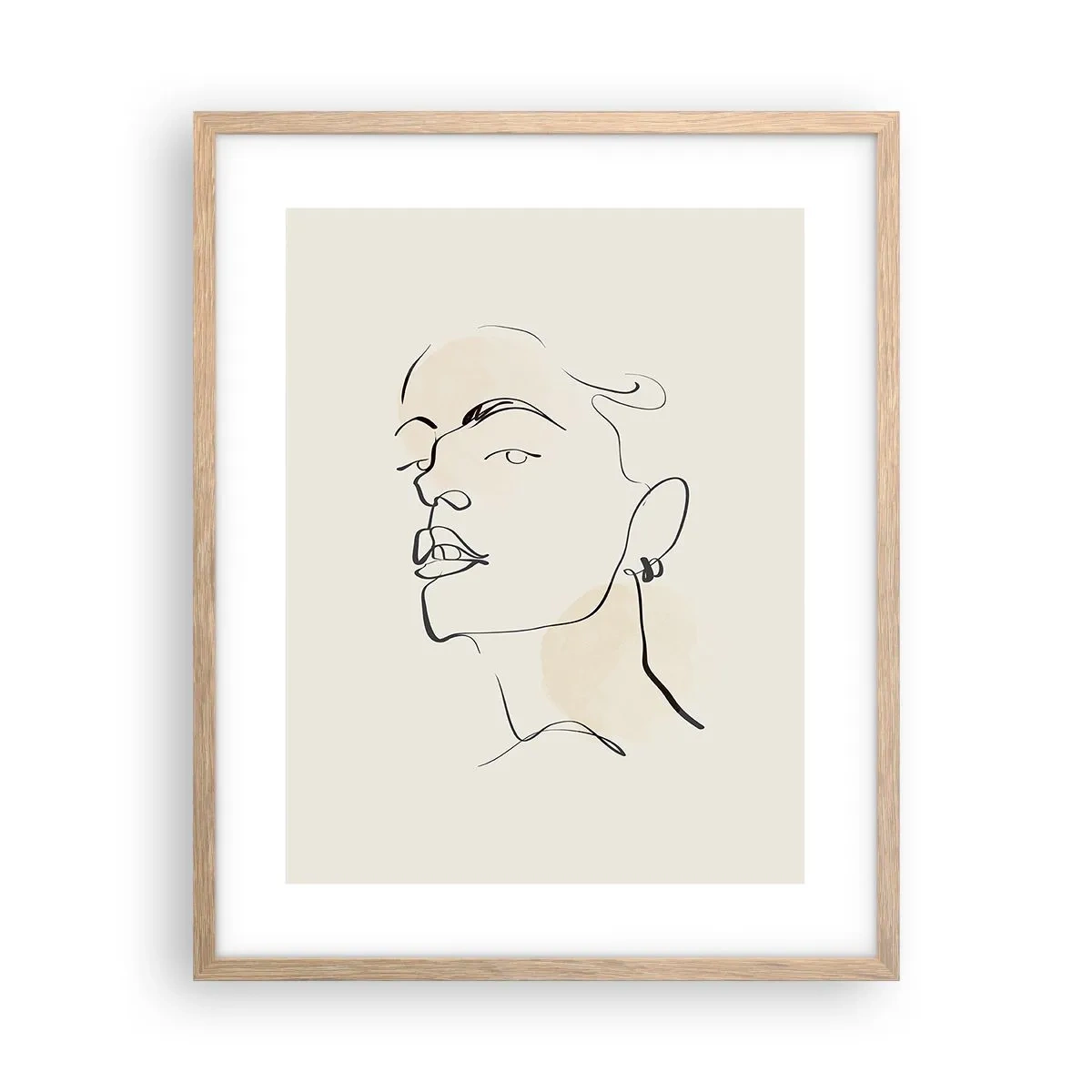 Poster in light oak frame - Proud Look - 40x50 cm