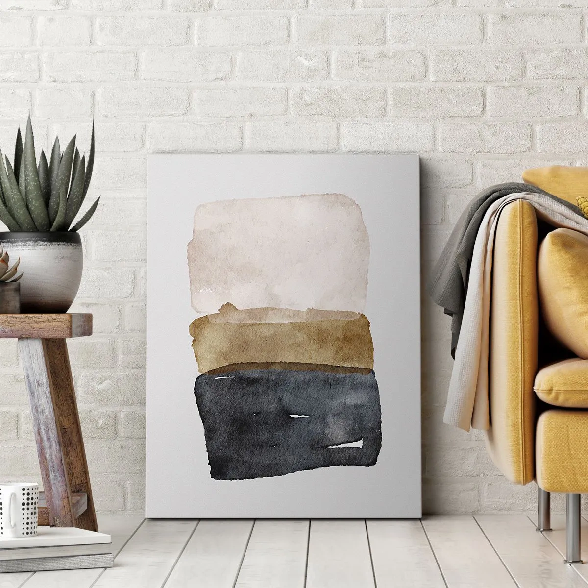 Canvas picture - Composition of the Colours of the Soil - 70x100 cm