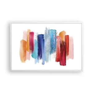 Poster in white frmae - Up and Down - 91x61 cm
