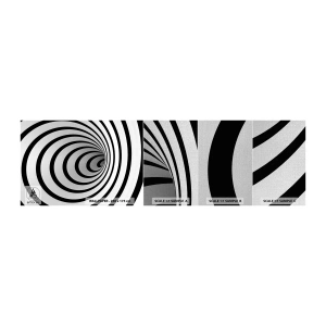 Photo Wallpaper Sample Premium Canvas - You also Can't Resist? - Abstraction, 3D, Vortex - 100x30 cm