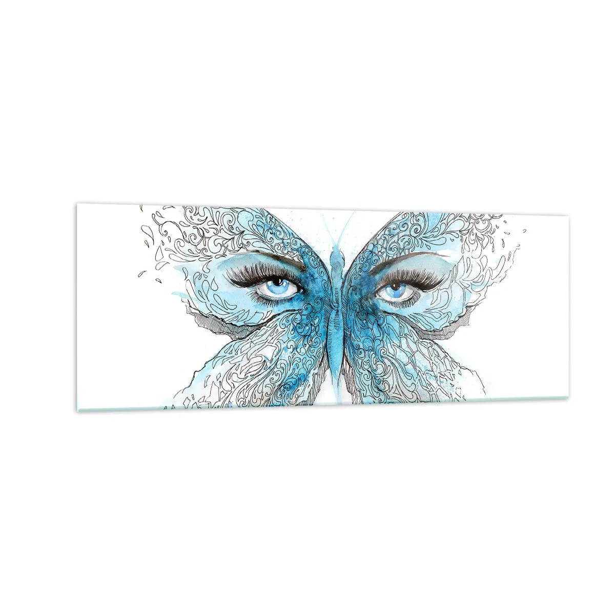 Glass picture - Eros Praying Mantis - 140x50 cm