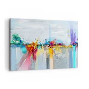 Canvas picture - Bridge of Joy over the River of Life - 100x70 cm