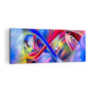 Canvas picture - Dance of Colours - 120x50 cm