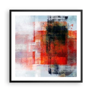 Poster in black frame - Glowing Composition - 60x60 cm