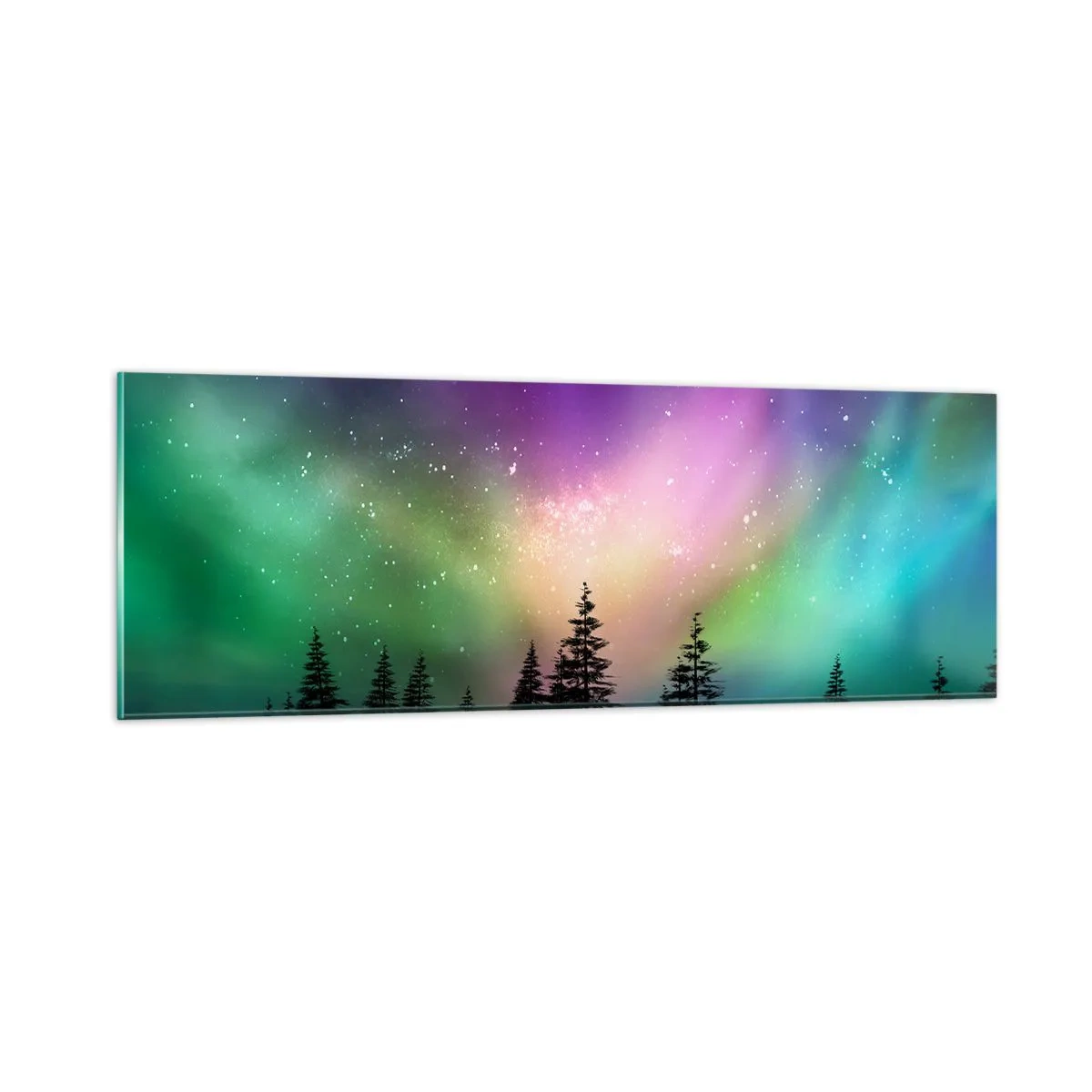 Glass picture - White Magic - 90x30 cm