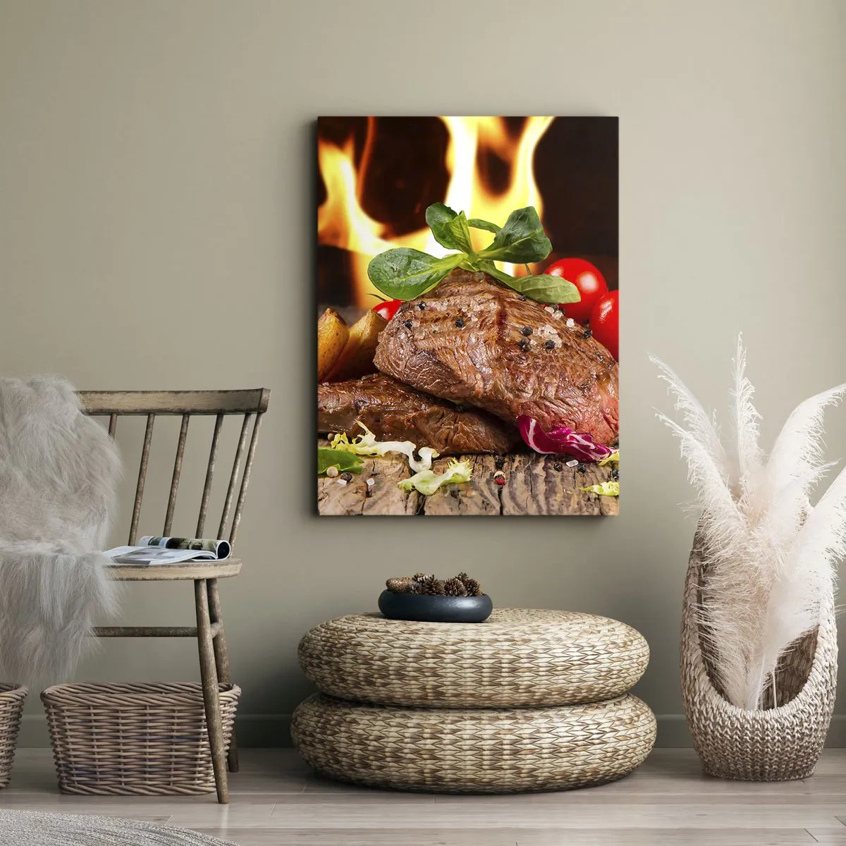 Canvas picture - Smokey Barbecue - 70x100 cm