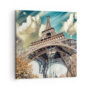 Canvas picture - And in Autumn in Paris… - 60x60 cm