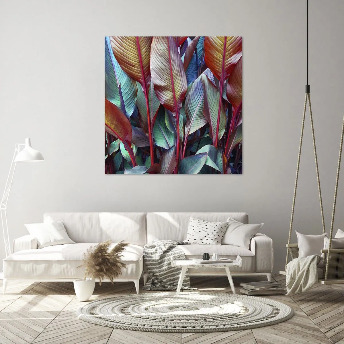 Canvas picture - Colourful Thicket - 40x40 cm