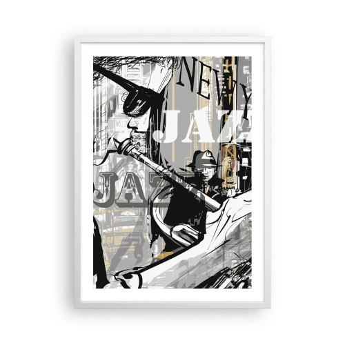 Poster in white frmae - In the Rhythm of New York - 50x70 cm