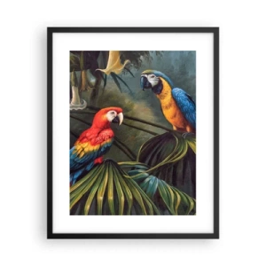Poster in black frame - Romanticism in Tropics - 40x50 cm