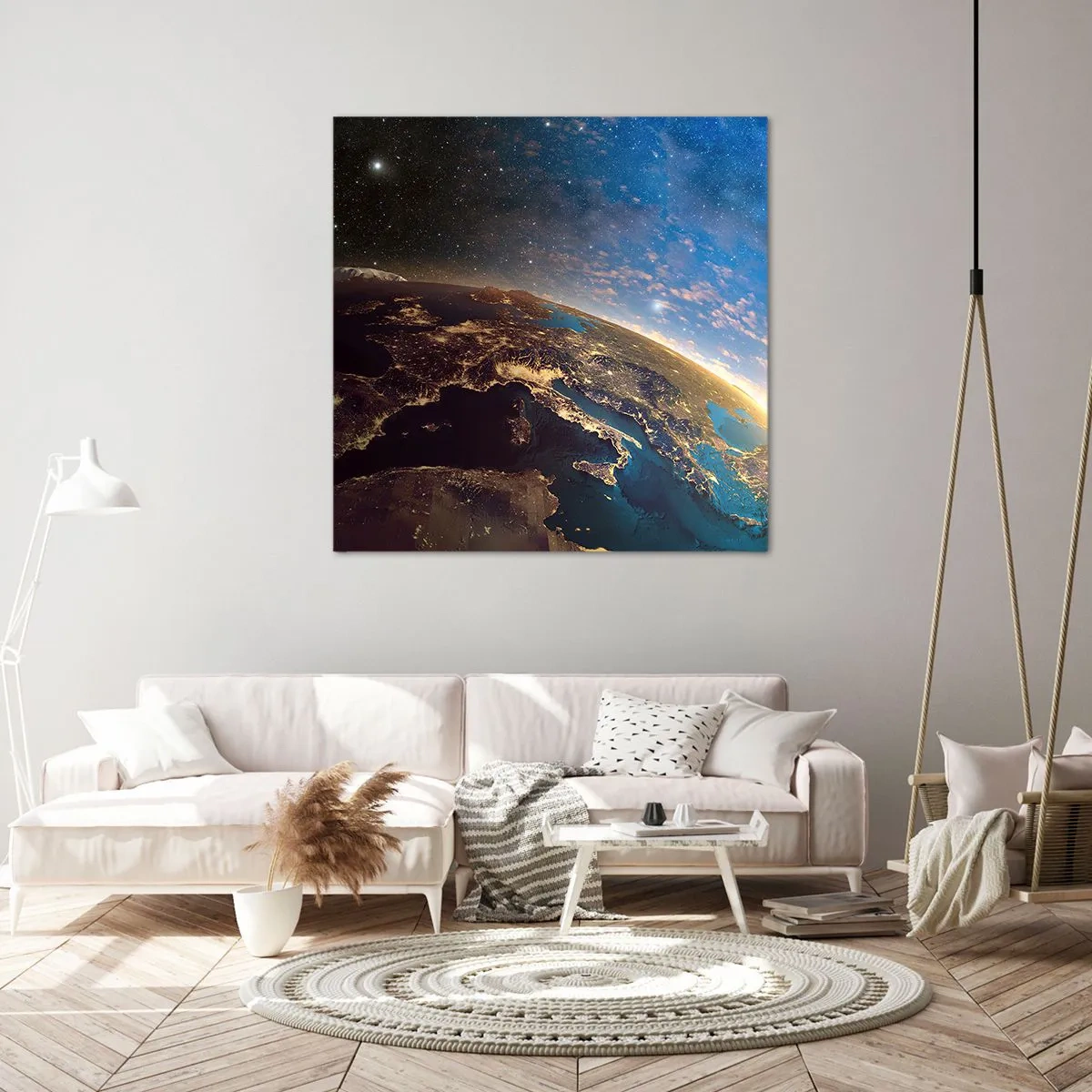 Canvas picture - Let's Look at Each Other from a Distance - 30x30 cm