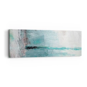 Canvas picture - Horizontally in Blue - 90x30 cm