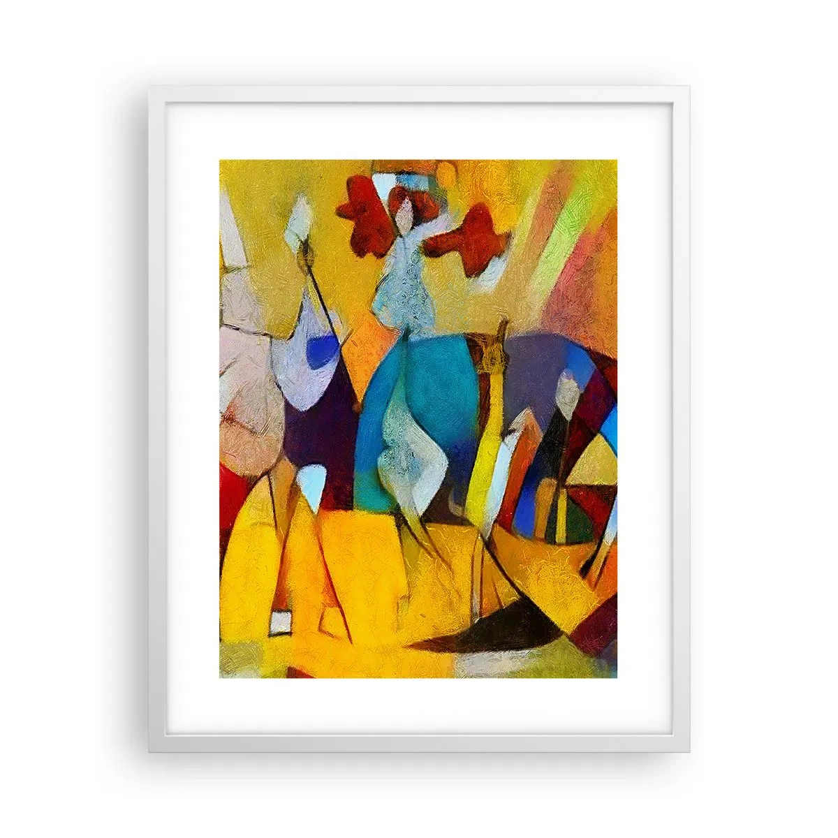 Poster in white frmae - Sun -Life - Happiness - 40x50 cm