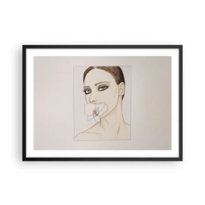 Poster in black frame - Symbol of Elegance and Beauty - 70x50 cm