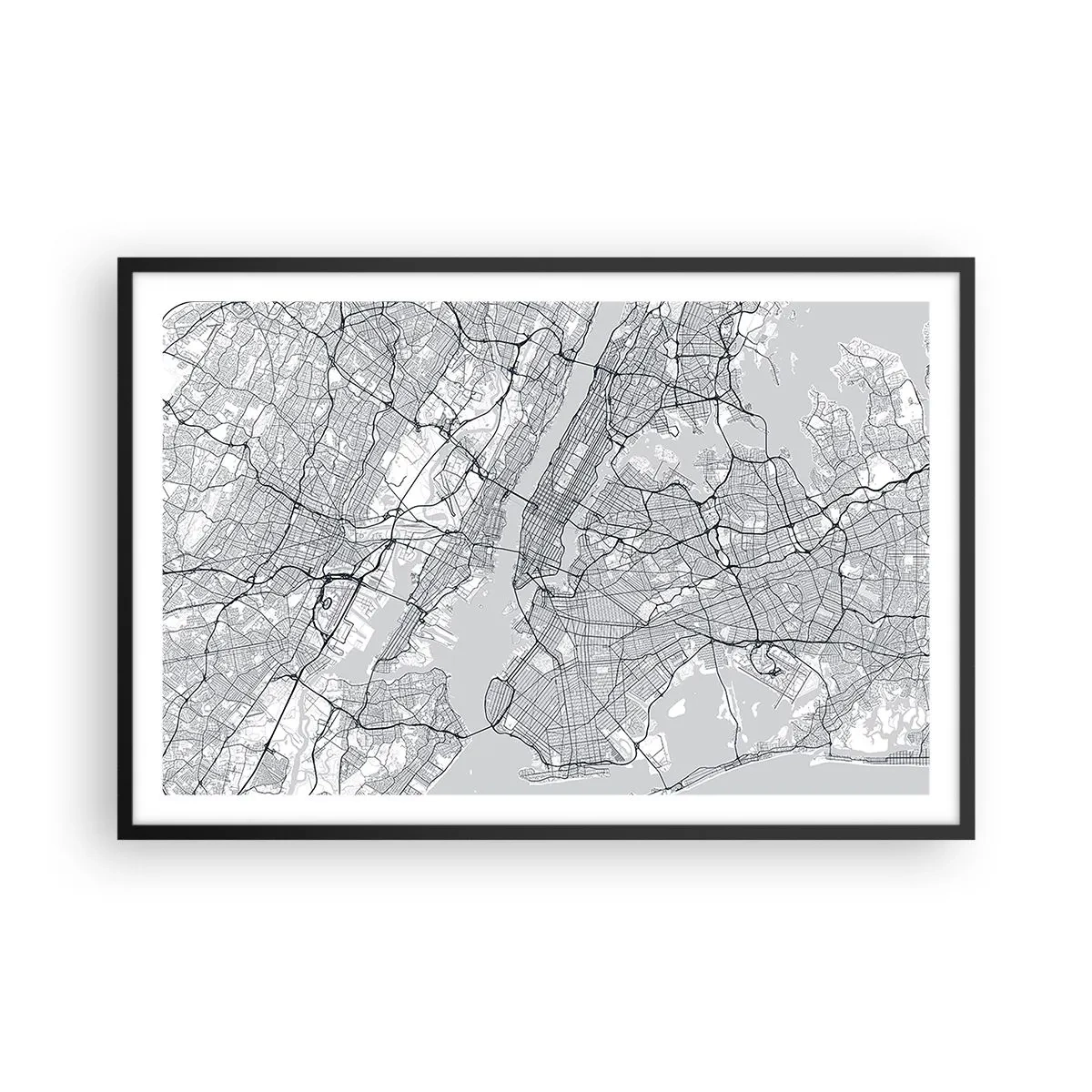 Poster in black frame - Anatomy of Metropolis - 91x61 cm