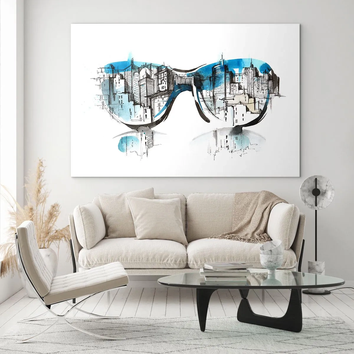 Glass picture - Big City style - 120x80 cm