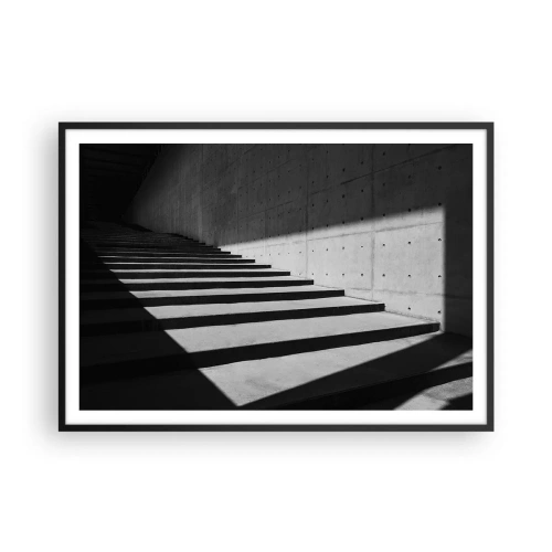 Poster in black frame - Raw Beauty of Modernism - 100x70 cm