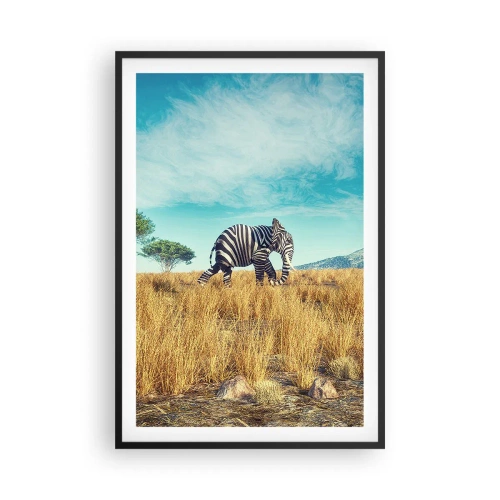 Poster in black frame - Greyness Is Not In Fashion - 61x91 cm