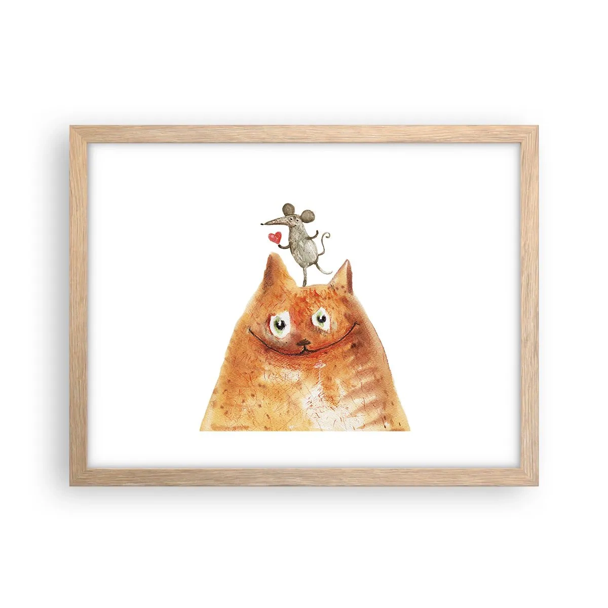 Poster in light oak frame - Love Paradoxes - 40x30 cm